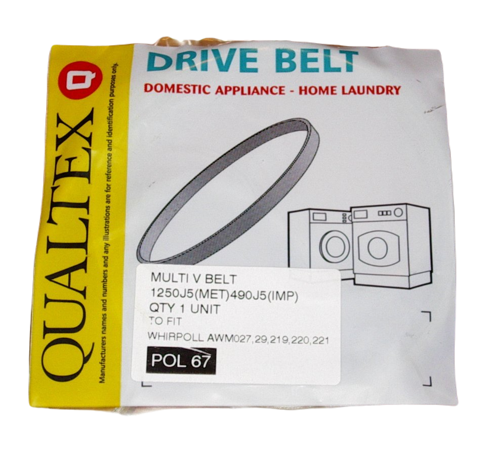 Front Loader Washing Machine Drum Belt For Whirlpool Awm1201 Washing Machines 9063