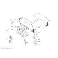 Genuine wire for Bosch Microwaves Suits: HMT85M650 HMT85M650B HMT85M651 HMT85M660 HMT85M660B Spare Part No: 00607900