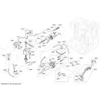 Genuine sealing kit for Bosch Coffee Machines Suits: CTL836EC6 CTL9181B0 CTL9181D0 TCC78K750 TCC78K750A Spare Part No: 00617956