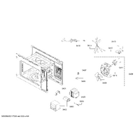 Genuine diode for Bosch Microwaves Suits: BEL554MS0M BEL554MS0T BEL554MS0V BEL554MW0W BFL523MB0B Spare Part No: 00625692