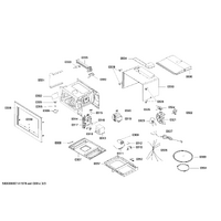 Genuine transformer for Bosch Microwaves Suits: HMT84M451B HMT84M461B HMT84M621B HMT84M651B HMT84M661B Spare Part No: 00648612