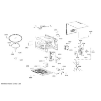 Genuine power cord for Bosch Microwaves Suits: HMT84G651A HMT84M451A Spare Part No: 00648704