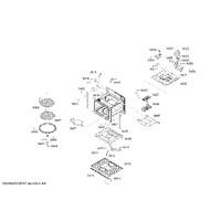 Genuine cover for Bosch Microwaves Suits: CMA583MS0 CMA585GB0B CMA585MB0 CMA585MB0I CMA585MS0A Spare Part No: 00648795