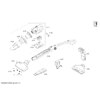 Genuine base for Bosch Vacuum Cleaners Suits: BBHMOVE9 Spare Part No: 00683404