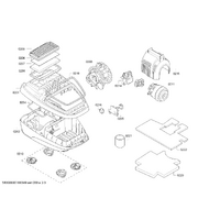 Genuine insulating plate for Bosch Vacuum Cleaners Suits: BGL8330T BGL8332S BGL8334 BGL8400 BGL8407 Spare Part No: 00754737