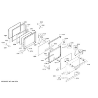 Genuine intermediate panel for Bosch Microwaves Suits: HMG8764S6 Spare Part No: 00771870