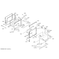 Genuine intermediate panel for Bosch Microwaves Suits: HMG636RS1 HMG636RS1C HMG6764W1 HMG676ES1S HMG7761B1A Spare Part No: 00771870