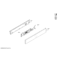 Genuine cable clip for Bosch Microwaves Suits: HMG778NB1 Spare Part No: 10014394