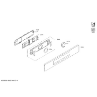 Genuine panel-facia for Bosch Microwaves Suits: HMG676ES1S Spare Part No: 11002791