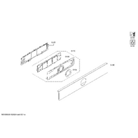 Genuine operating module programmed for Bosch Microwaves Suits: CMG633BB1M Spare Part No: 11017450