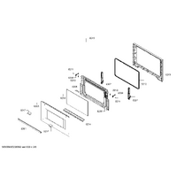 Genuine hinge for Bosch Microwaves Suits: CMA585MB0 CMA585MB0I CMA585MS0B CMA585MS0I CMA585MS0W Spare Part No: 12014012