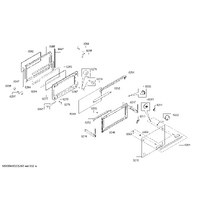 Genuine door hinge for Bosch Microwaves Suits: CMG9361B1 CMG936AB1A Spare Part No: 12028515