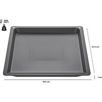 Genuine Universal Pan Enamel for BOSCH Built-in Oven w/ Integr. Microw. - Suits HMG67 Series, Part No. 11029049