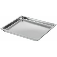 Genuine cooking dish gn for BOSCH STS tray-GN2/3-unpunched-28mm deep. Suits: HEZ36 Series, Spare Part No: 00664949