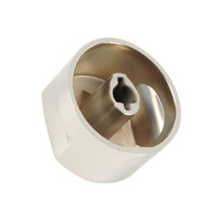 Genuine Knob Silver Paint Finish For Chef Spare Part No: 4055226239