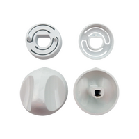 Genuine Knob & Skirt Kit White For Chef Spare Part No: 0609100282