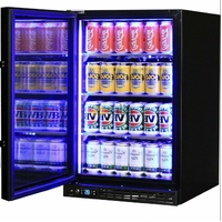 IGLOO Quiet Running  Under Bench Glass Door Bar Fridge 600mm(w) x 520mm(d) x 850