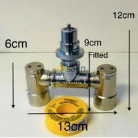 EXPRESS POST Single to Dual Gas Bayonet Double Adapter (Disassembled)