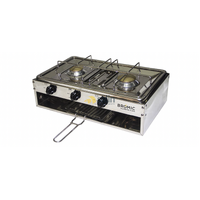 Bromic 2020069-1 Cooker 2 Burner With Grill LPG Marine Lido Jnr Stainless Steel