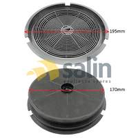 2. x DELONGHI RANGEHOOD CARBON FILTER  TA60SS, T60W, TA90SS, TA90W