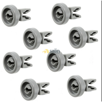 8X Dishwasher Top Upper Basket Wheel For Dishlex DX103WK DX203SK WDF901SA WDF901