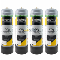 4 X Replacement CO2 Cylinder  1.3Kg PB Crystella Zip gas 91295 Sparkling