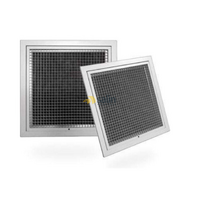 Return Air Grille Filter Hinged Egg Crate Kit Ducted Heating Air Con 450x450mm