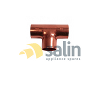 COPPER TEE TUBE FITTING | W25CU-1208 RED TEE COPPER 3/4 X 1/2