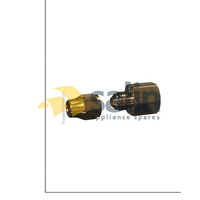 LPG AIR CONDITIONER 45 DEG SAE FLARE FITTING FEMALE UNION | 16-0402N FEMALE UNION 1/4 FL x 1/8 F C/W NUT