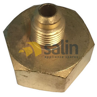 GAS TANK CYLINDER FLARE BRASS ADAPTER | 1/4" MALE TO 3/4" FEMALE R134A