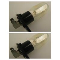 2 Panasonic Microwave Oven Lamp Light Globe Bulb NN-ST557W NN-ST641W NN-ST651W