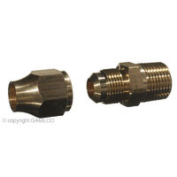 CATERING RESTAURANT-FITTINGS&VALVES MALE UNION 3/8FLARE x 3/8MBSP C/W NUT