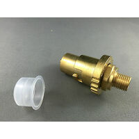 MALE BAYONET TO 1/4" BSP BRASS LPG GAS ADAPTER - NEW - HEATER, CARAVAN, BBQ