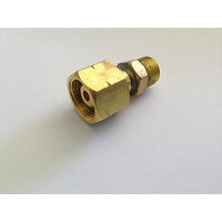 LPG CAMPING CYLINDER TO 3/8" BSP LH THREAD  STRAIGHT TO 1/4"  THREAD ADAPTORS