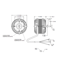 ORFORD Fasco Commercial Fridge Condensor Fan Motor 50D501-81AT 13W 230V