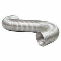 Semi Rigid Aluminium Duct 4" 100mm x 3m Ventilation duct ,  Kitchen Exhaust duct