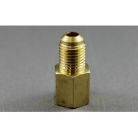 BSP 1/8" MALE  TO METRIC 1/4"  FEMALE ADAPTER BRASS MATERIAL