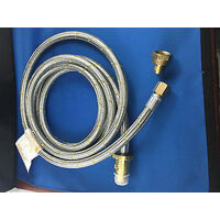 3M GAS HEATER 1/2" & 3/8 " BSP S.S BRAIDED HOSE WITH BAYONET  RINNAI RHEEM