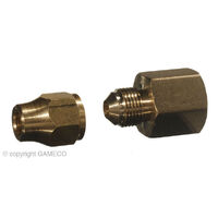 CATERING RESTAURANT-FITTINGS&VALVES FEMALE UNION 1/2FLARE x 3/8FBSP C/W NUT