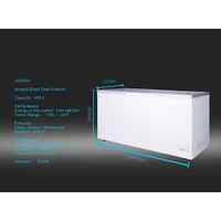 CHEST FREEZER GLASS  LID  HINGED DOOR FRIDGE TO FREEZER SD650H 1805X750X860mm