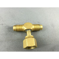 COMMERCIAL  FRIDGE  SERVICE  REPAIR BRASS ADAPTER 1/4MX1/4mx1/4F