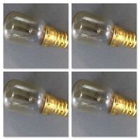 4 x Kleenmaid Oven Lamp Light Bulb Globe TO400 TO400A TO400W TO400X