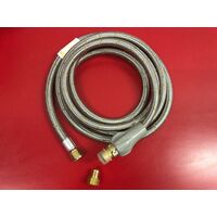 PYROX 3m SS  Gas hose  3/8 BSP F & SAE F Bayonet Grap Handle