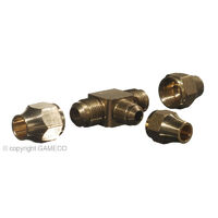 CATERING RESTAURANT-FITTINGS&VALVES TEE 1/2 FLARE C/W NUT