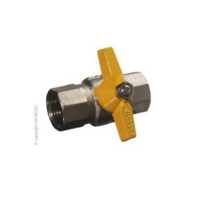 LPG BBQ BALL VALVE 3/4  FEMALE x 3/4  FEMALE BUTTERFLY HANDLE G52FF12