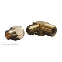 CATERING RESTAURANT-FITTINGS&VALVES MALE ELBOW 1/2FLARE x 1/4MBSP C/W NUT