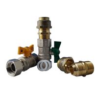 CATERING RESTAURANT-FITTINGS&VALVES CONTINUOUS FLOW BALL VALVE KIT 3/4 FLARE