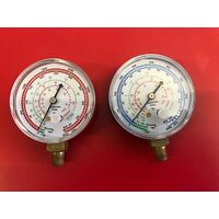 SPARE DOUBLE  GAUGE S  FOR R134 R22 R404A   AS REPLACEMENT HIGH & LOW GAUGE