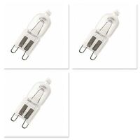 3 x Westinghouse Oven Halogen Lamp Light Bulb Globe WFE912SA WFE914SA WFE916SA - 25w