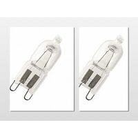 2 x 40W Smeg Pyrolytic Oven Halogen Lamp Light Bulb Globe SAP306X-8 SAP306X-9